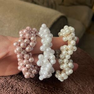 Pearl hair bands- 3 pack